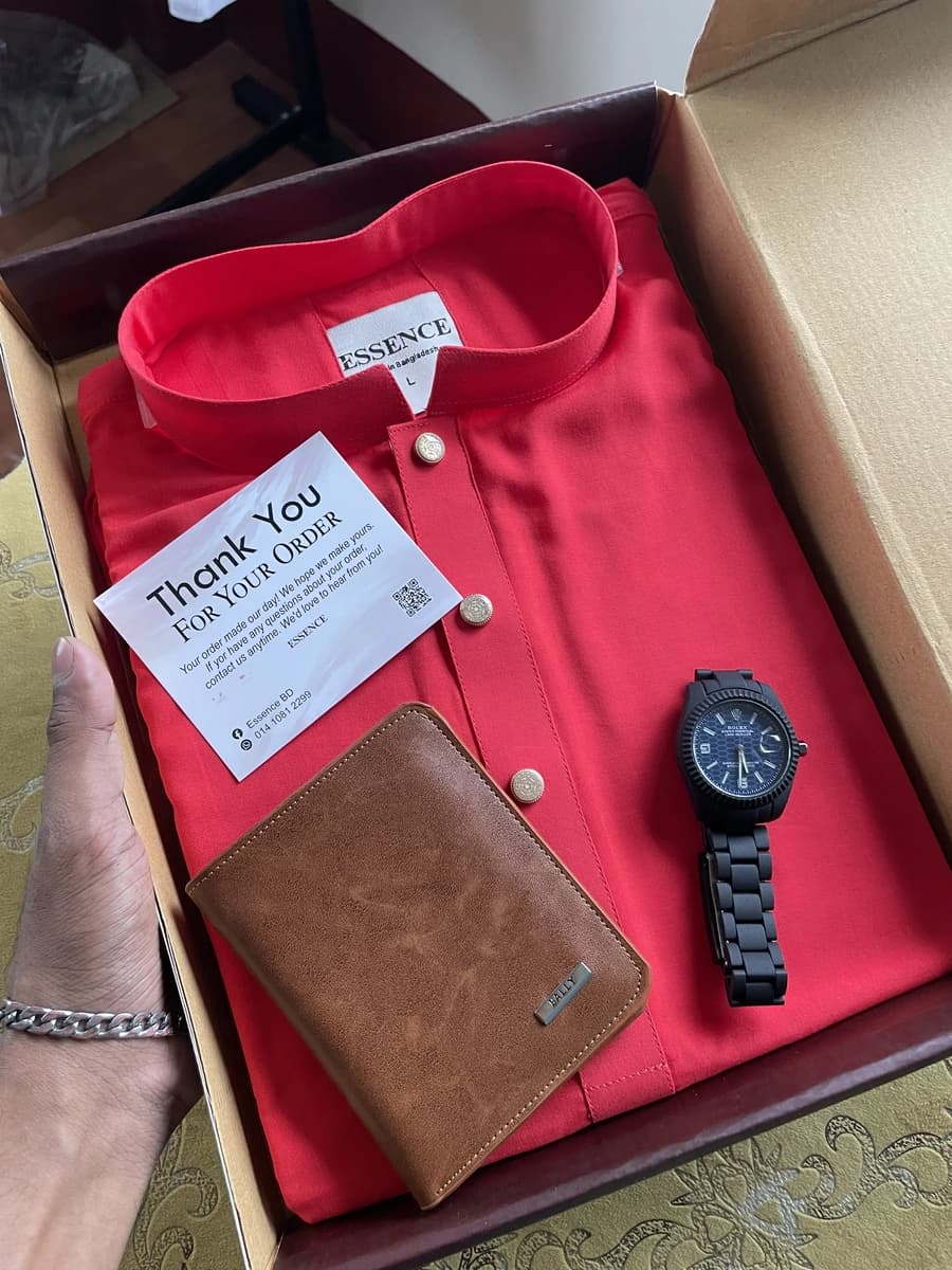 Lilen Panjabi Combo - Red