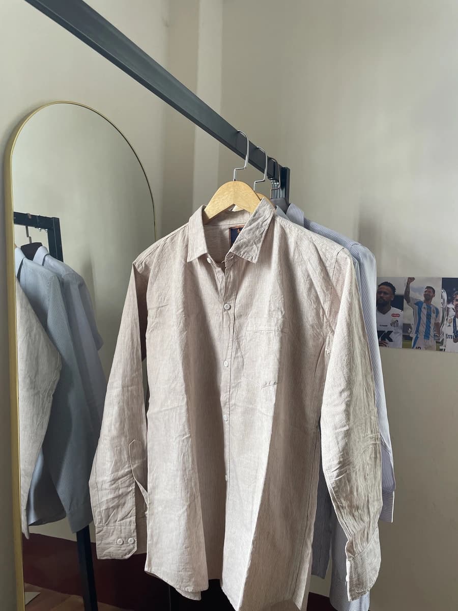 Brown Long-Sleeve Shirt