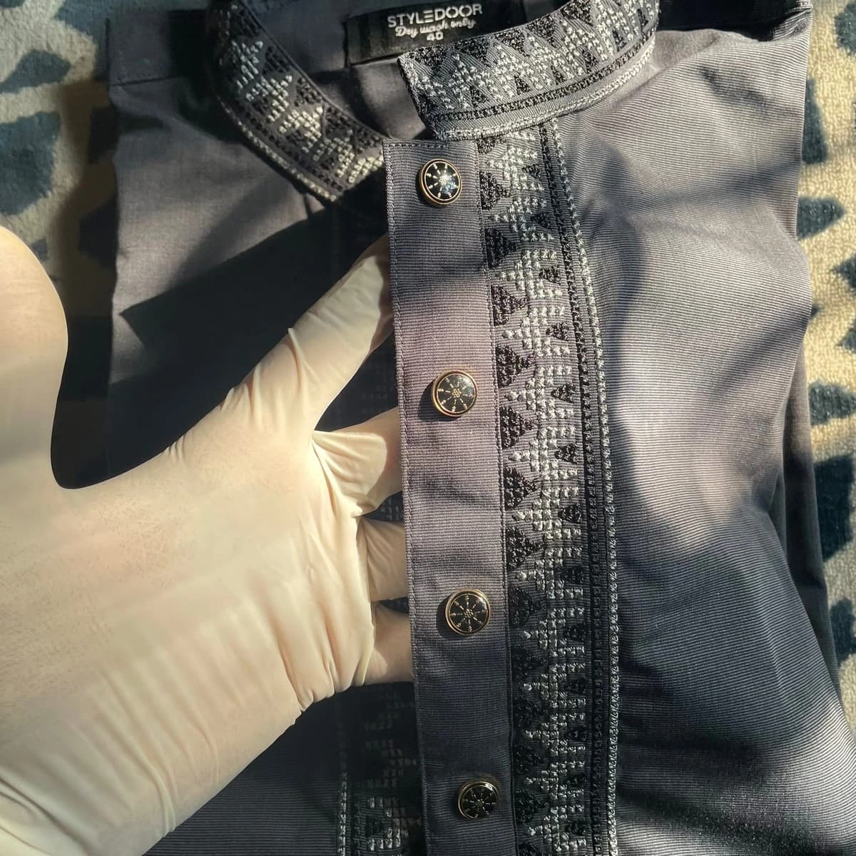 Premium Black Cotton Panjabi