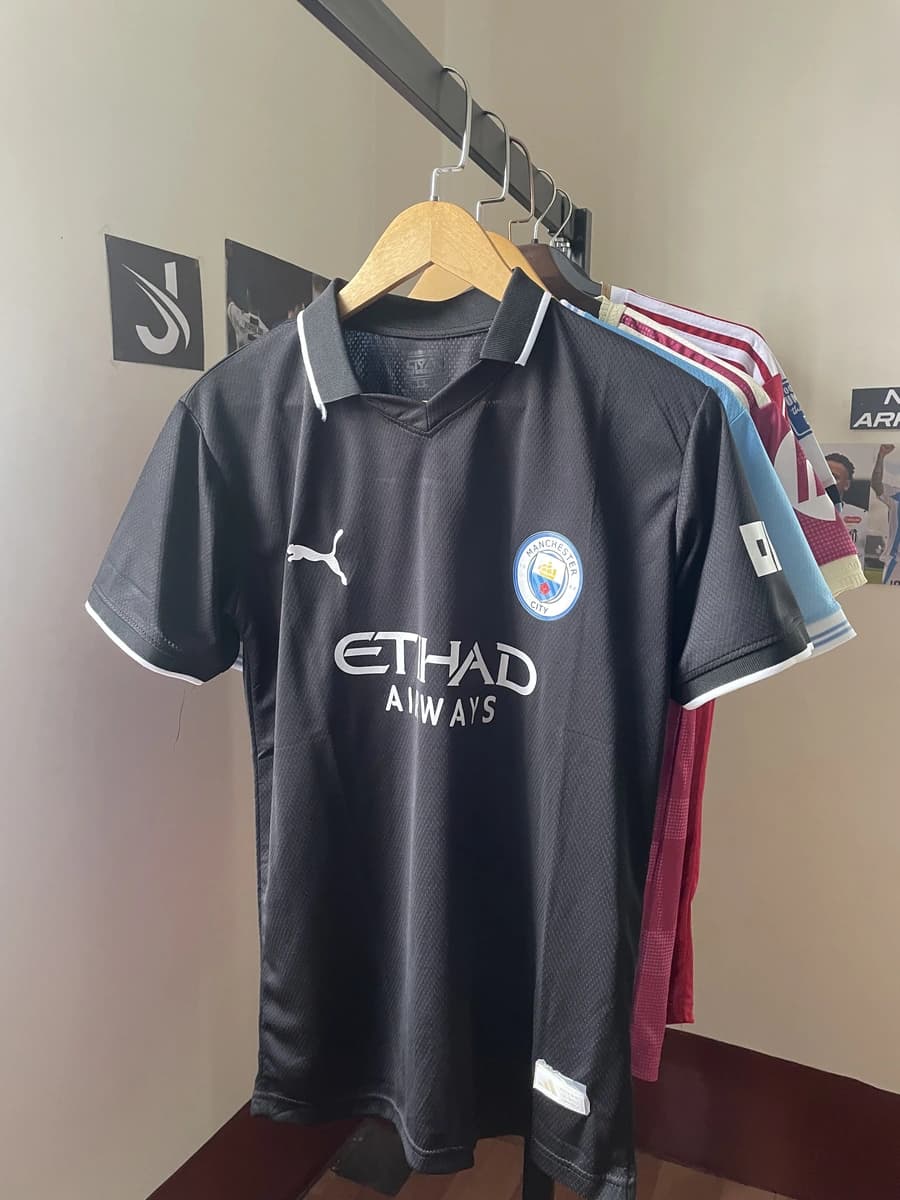 Man City Away Black Kit